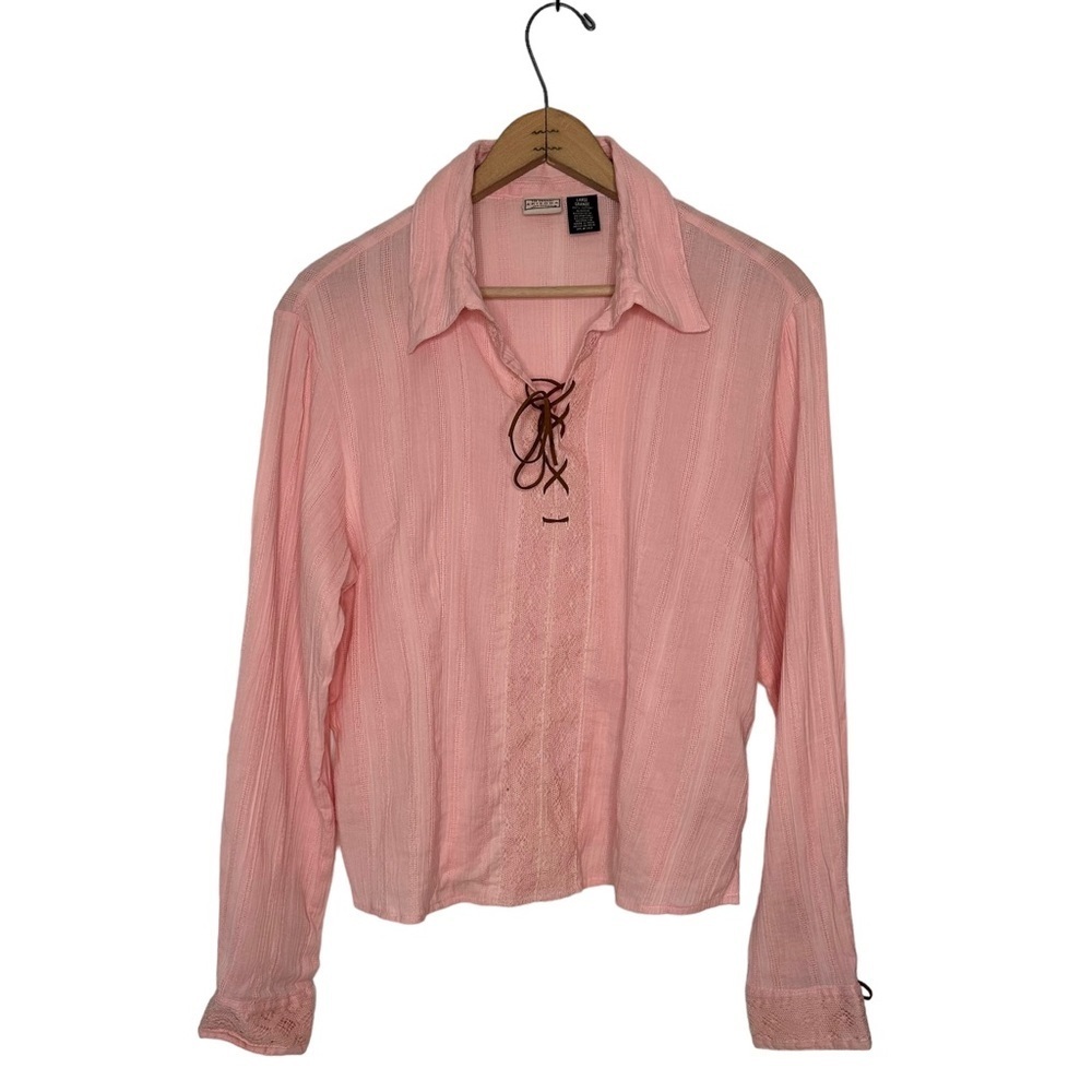 Arizona Jean Company | Pink 90’s Y2K Long Sleeve Top Size Large